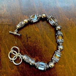 SILPADA Sterling Silver and Crystal Bracelet